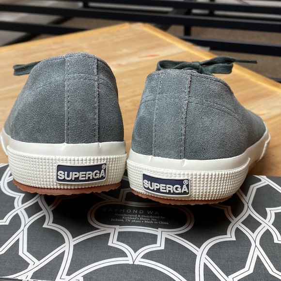 Superga Men’s Grey Suede Lace-up Sneakers Size 8 (Women’s Size 9.5) - Picture 6 of 9